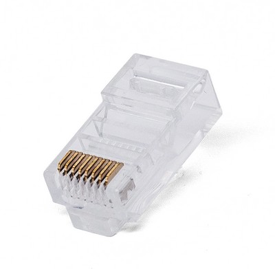 Коннектор универсальный A1 LPU5E-2, RJ-45, 5E кат., 6 мкм, для одножильного кабеля 100 шт.